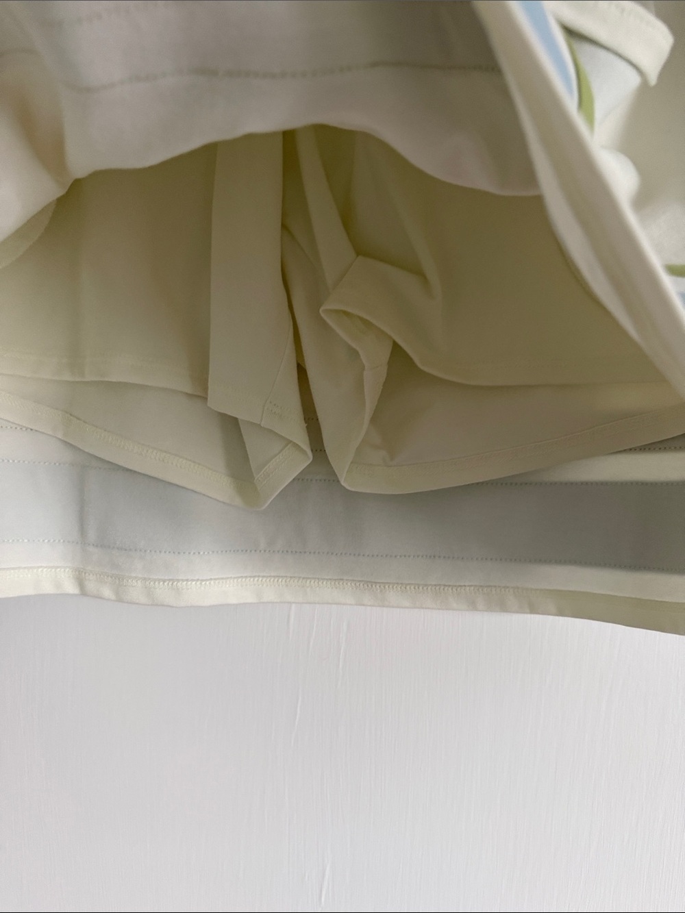 Spartina 449 Cream Skort with Blue and Olive Trim - Picture 7 of 7